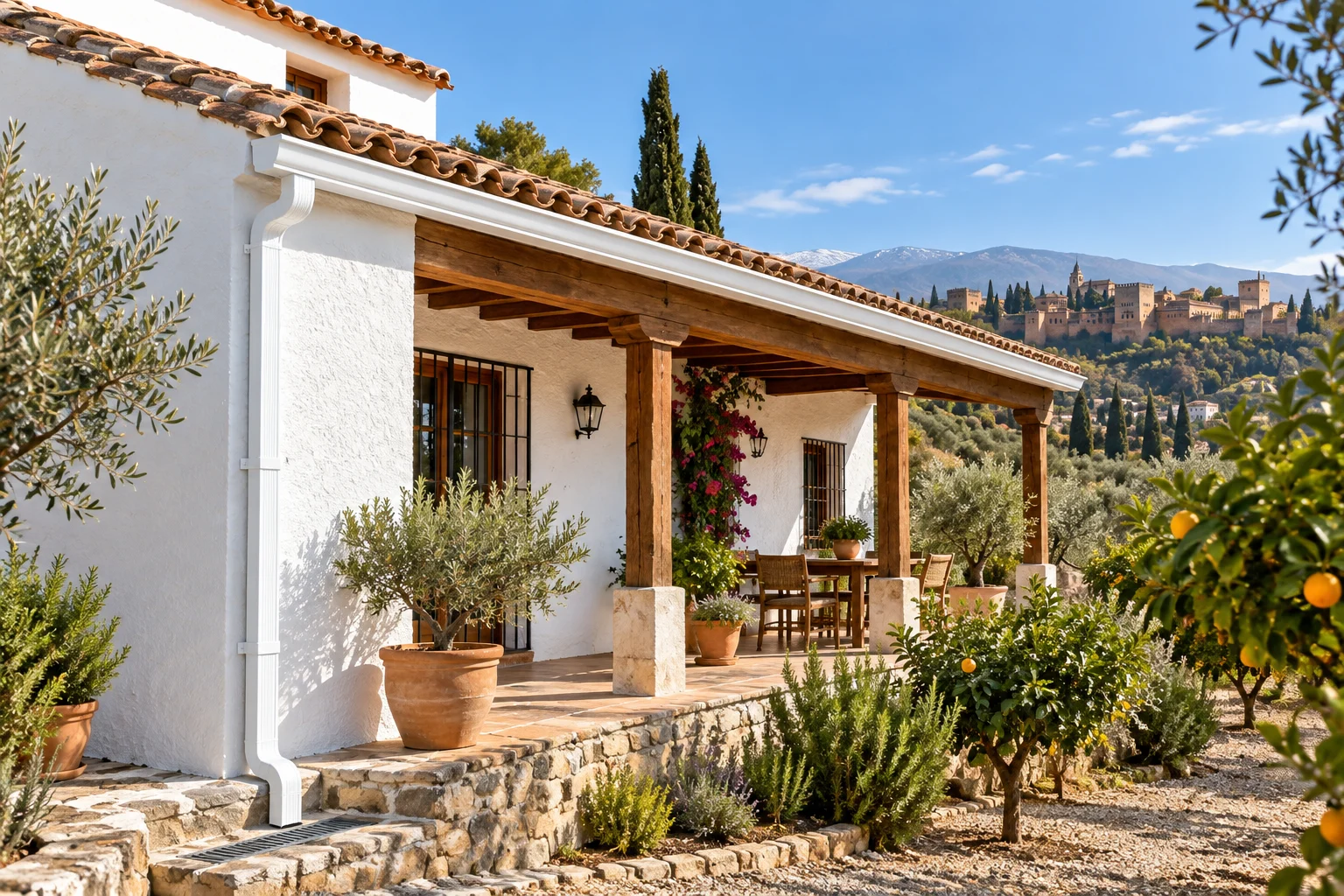 Bajantes pluviales en Granada